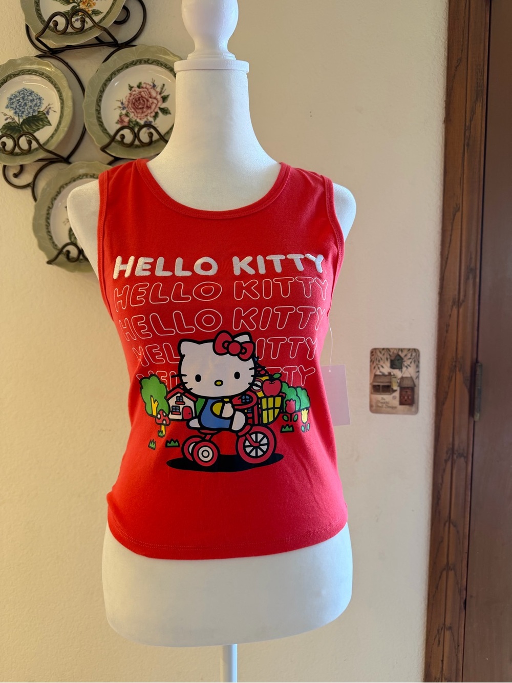 Sanrio Hello Kitty Red Graphic Tank Top